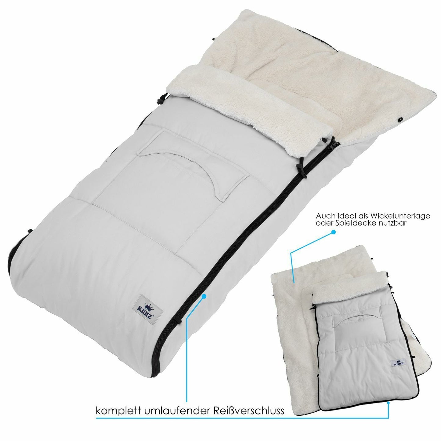 KIDIZ® Babyfußsack Baby Winterfußsack Kinderwagenfuß