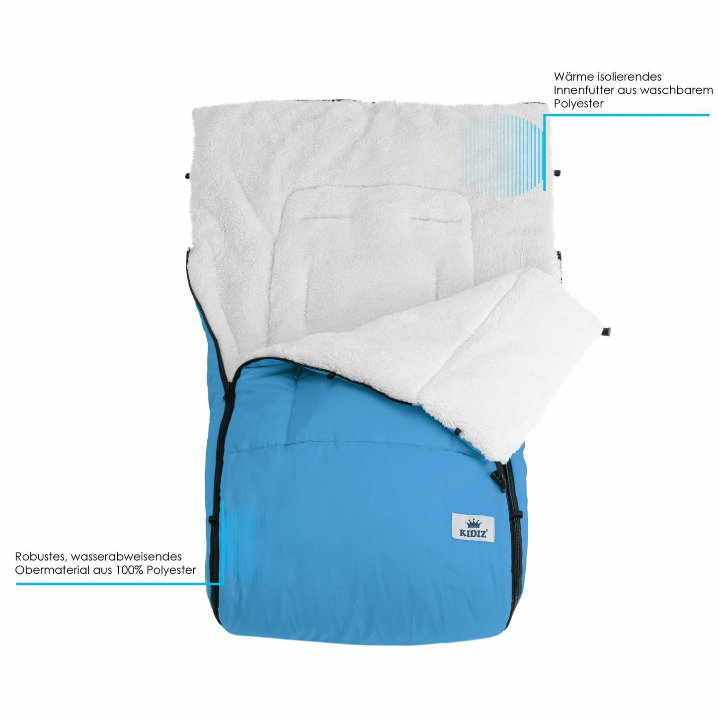 KIDIZ® Babyfußsack Baby Winterfußsack Kinderwagenfuß