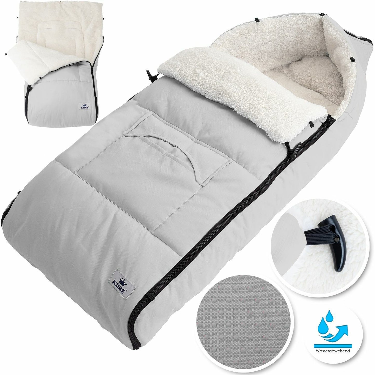 KIDIZ® Babyfußsack Baby Winterfußsack Kinderwagenfuß