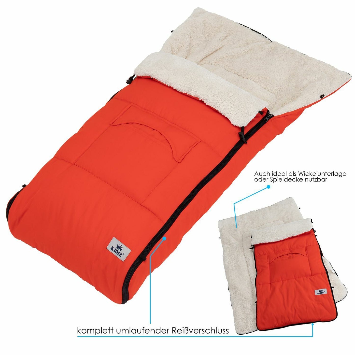 KIDIZ® Babyfußsack Baby Winterfußsack Kinderwagenfuß