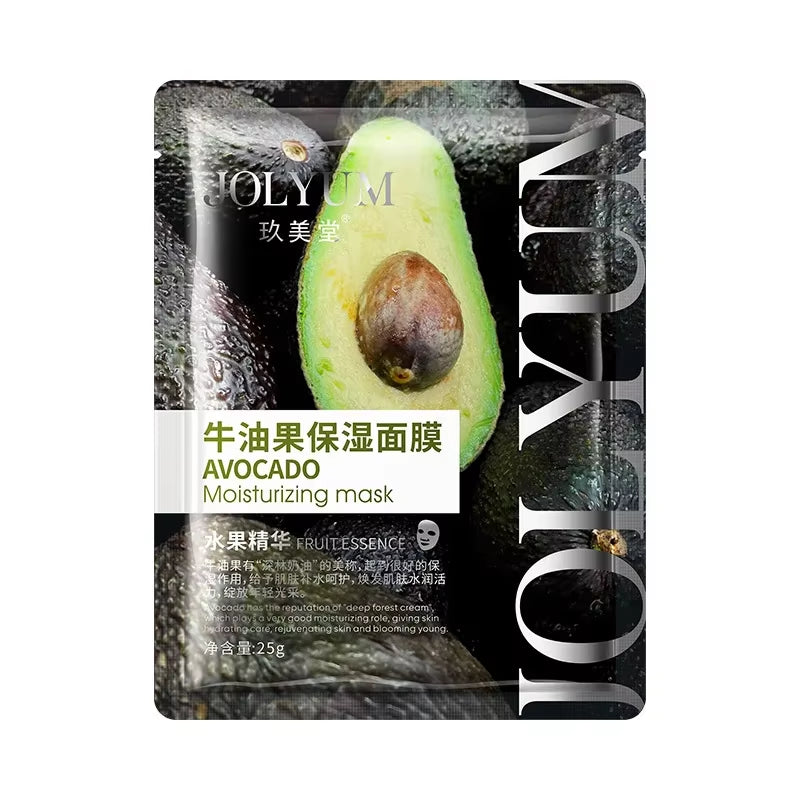 Aloe Hydrating Facial Mask Nourishing Skin Rejuvenating Smooth Avocado Blueberry Moisturizing Face Mask Beauty Facial Skin Care