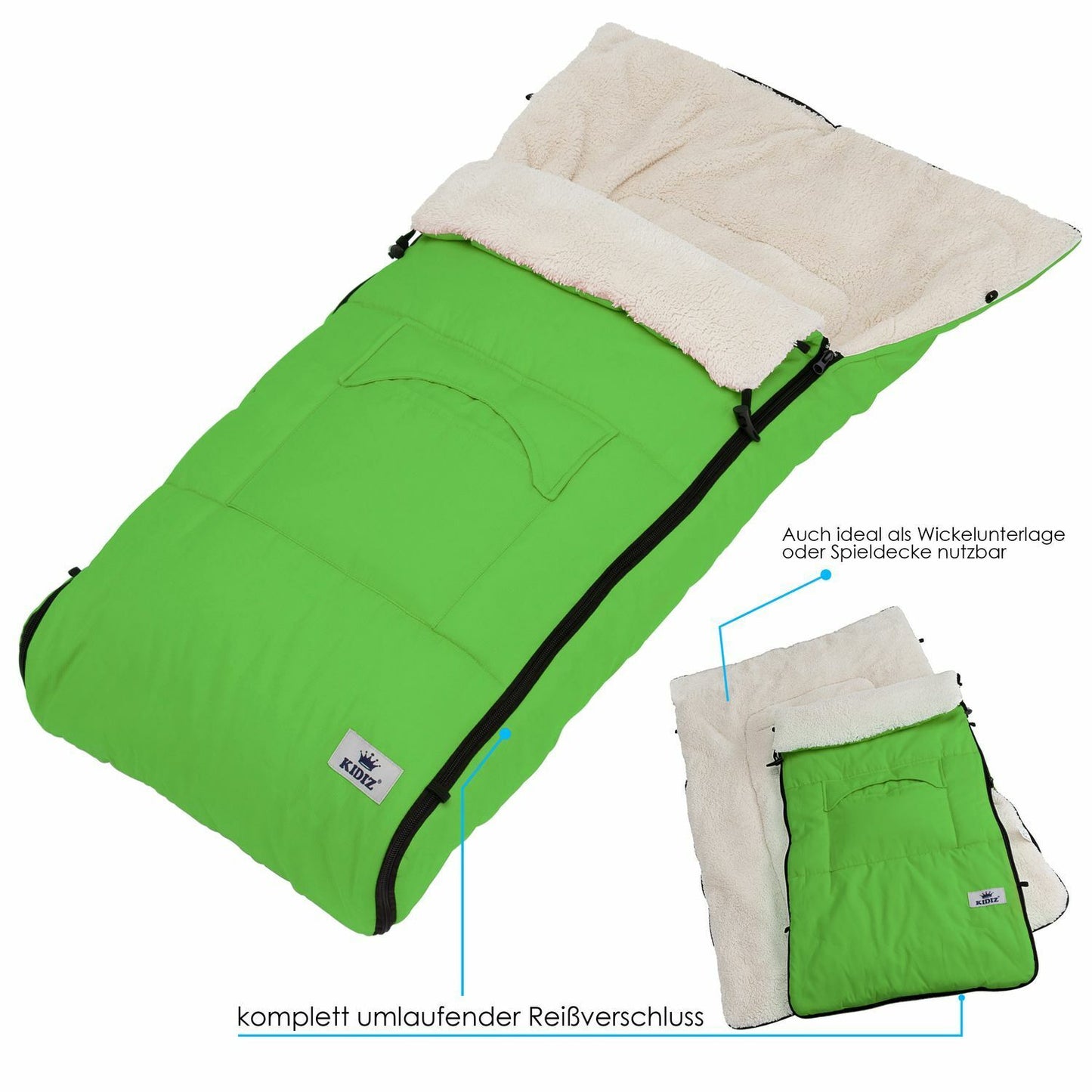 KIDIZ® Babyfußsack Baby Winterfußsack Kinderwagenfuß