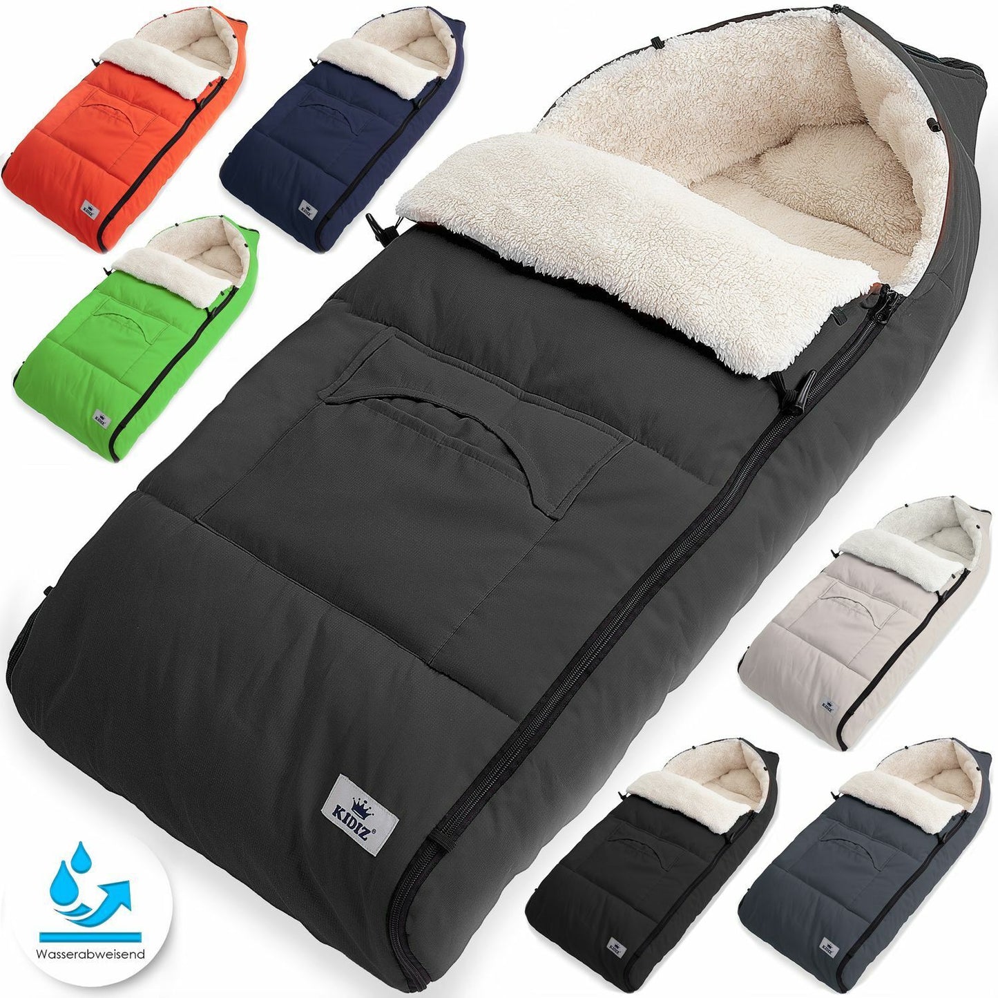 KIDIZ® Babyfußsack Baby Winterfußsack Kinderwagenfuß
