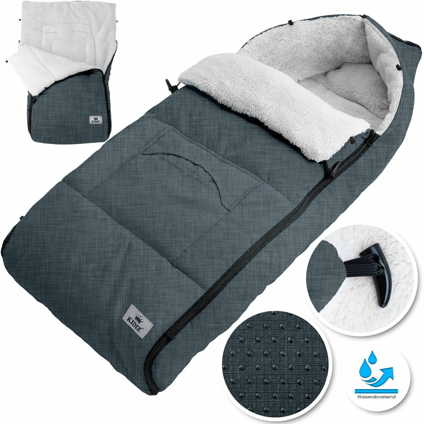 KIDIZ® Babyfußsack Baby Winterfußsack Kinderwagenfuß