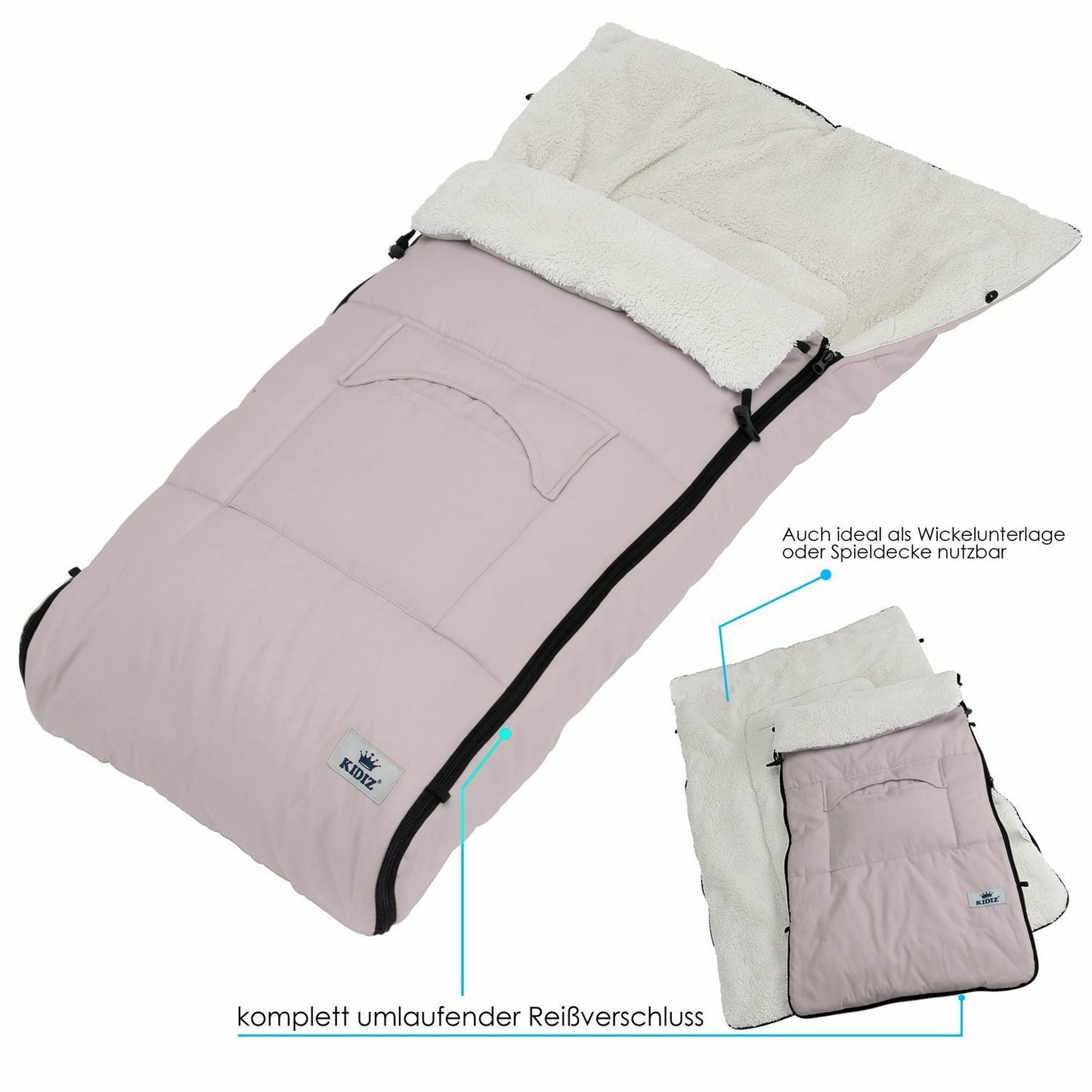 KIDIZ® Babyfußsack Baby Winterfußsack Kinderwagenfuß