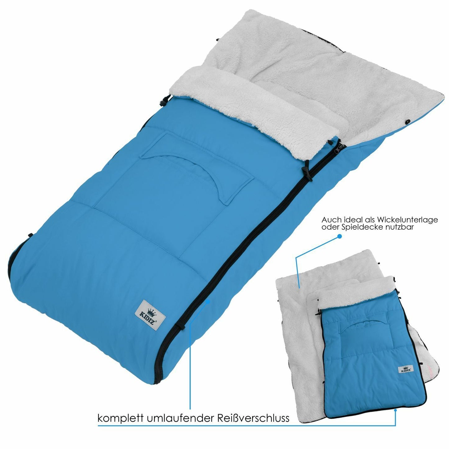 KIDIZ® Babyfußsack Baby Winterfußsack Kinderwagenfuß