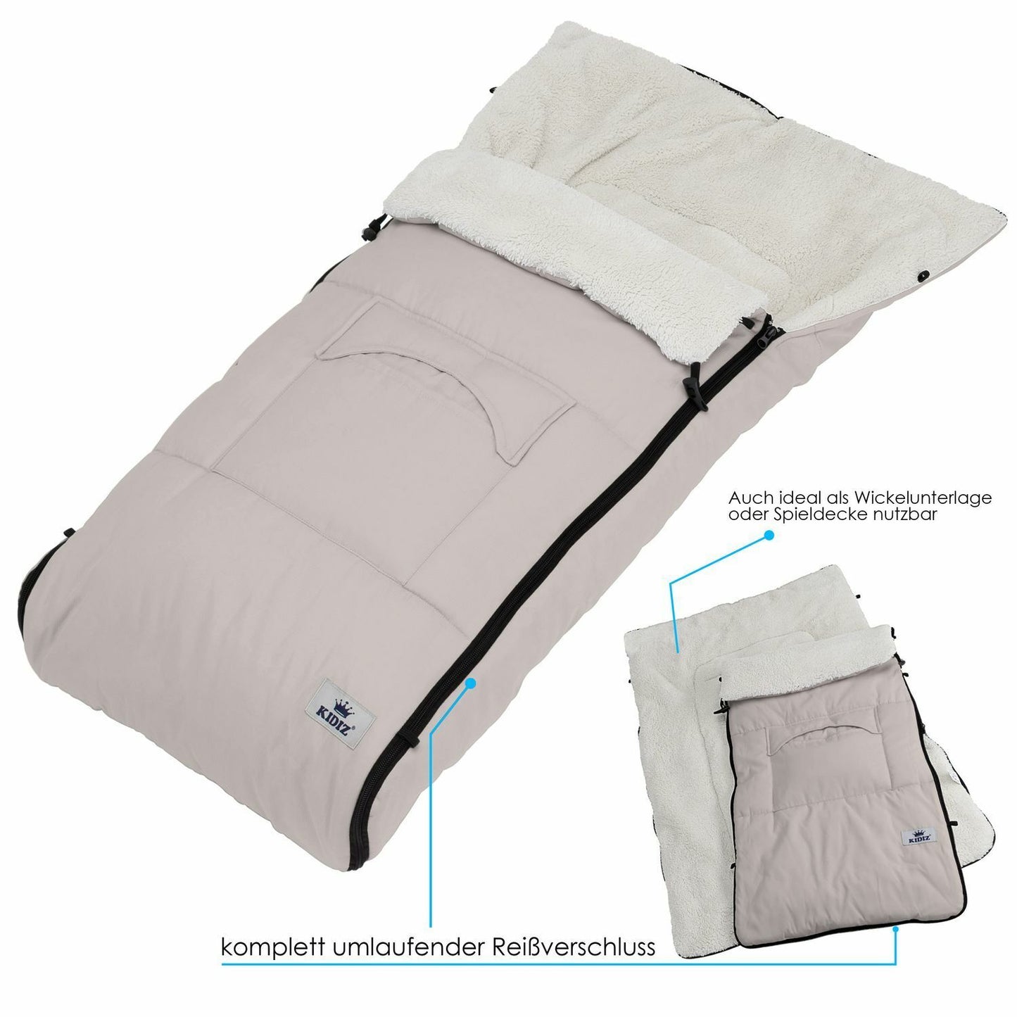 KIDIZ® Babyfußsack Baby Winterfußsack Kinderwagenfuß
