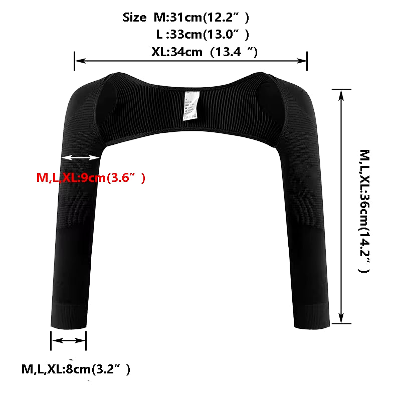 Sleek Arms & Perfect Posture: Arm Shaping Sleeves for Women - Back Support & Fat Reduction