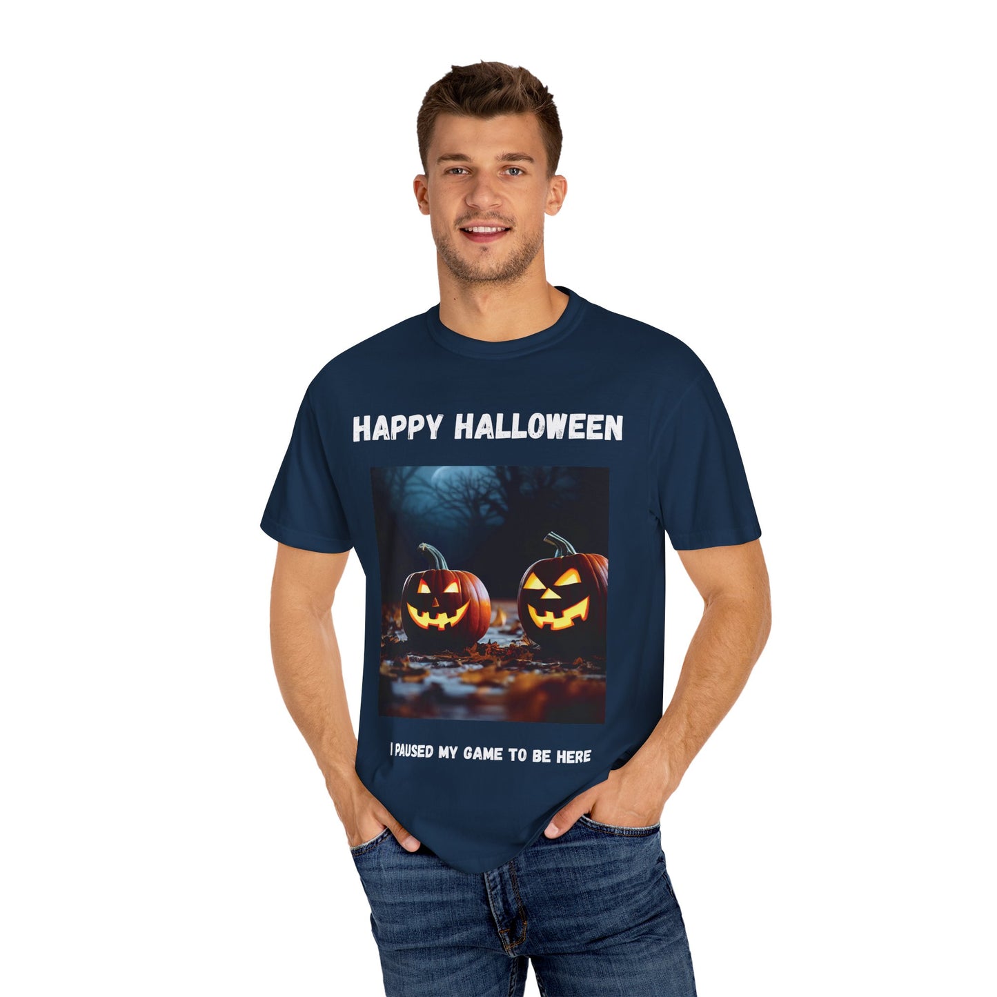 Adult Halloween T-Shirt - Unisex Garment-Dyed