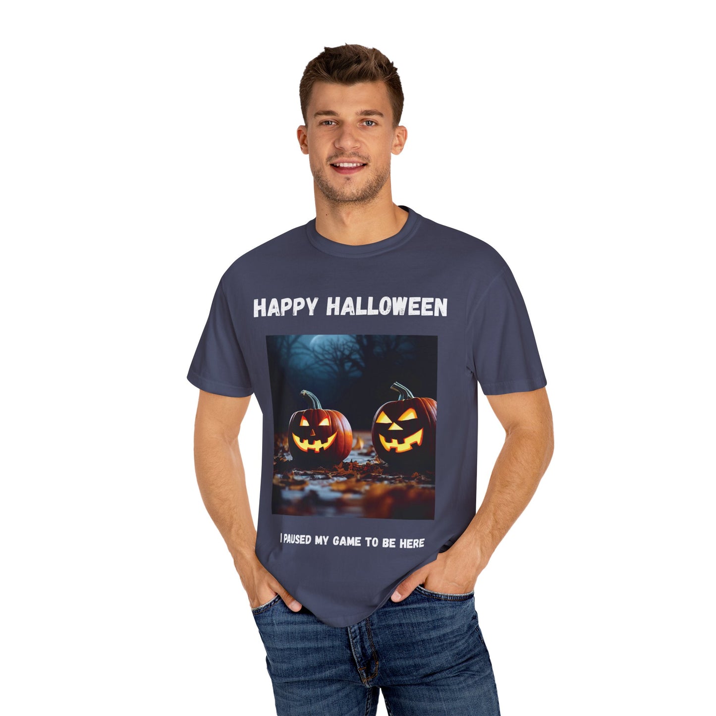 Adult Halloween T-Shirt - Unisex Garment-Dyed