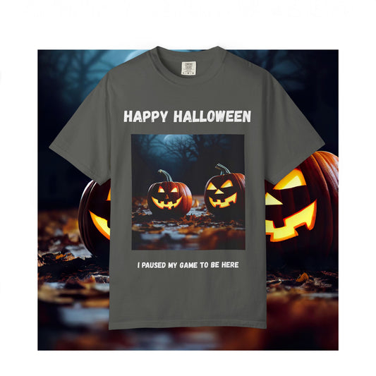 Adult Halloween T-Shirt - Unisex Garment-Dyed