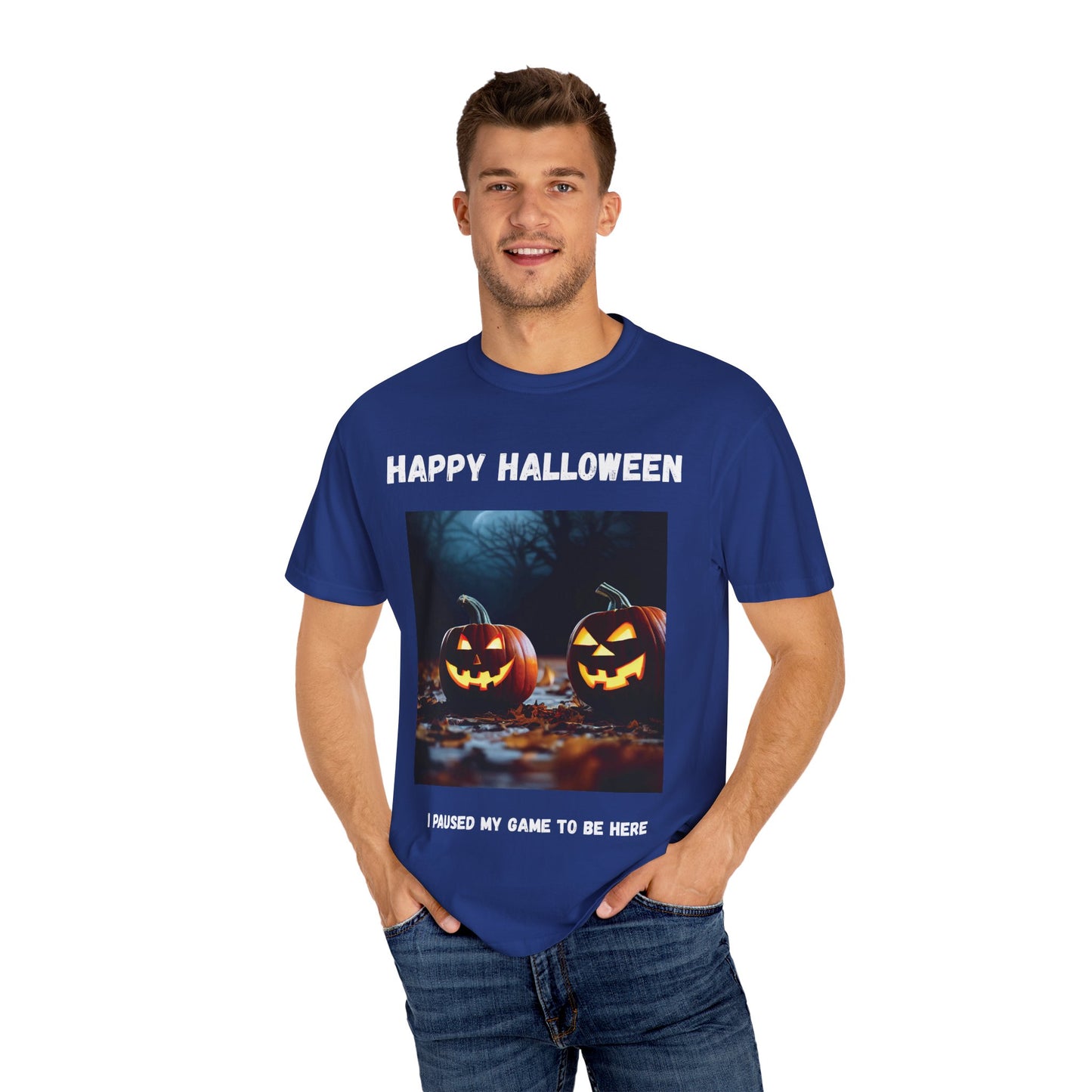Adult Halloween T-Shirt - Unisex Garment-Dyed