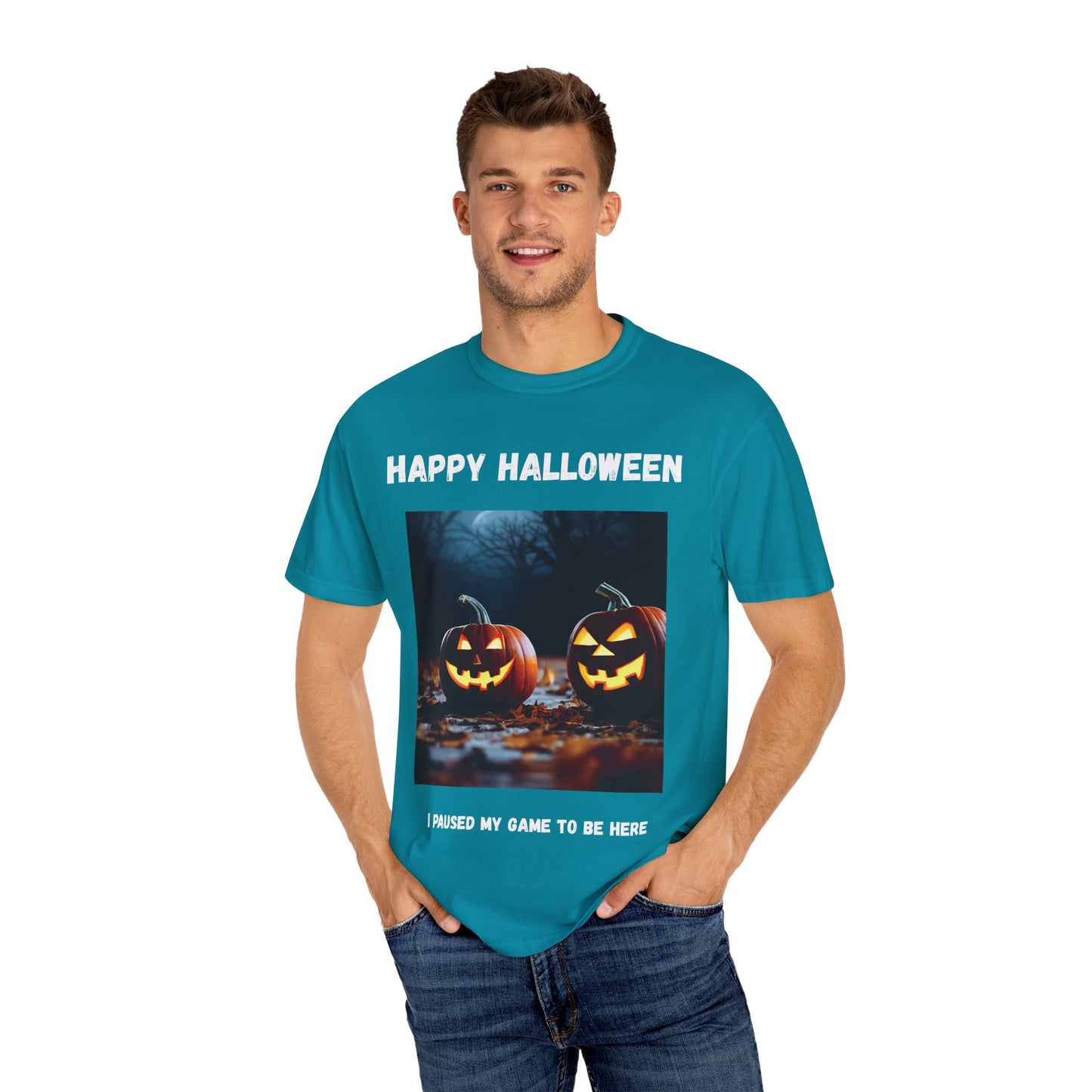 Adult Halloween T-Shirt - Unisex Garment-Dyed