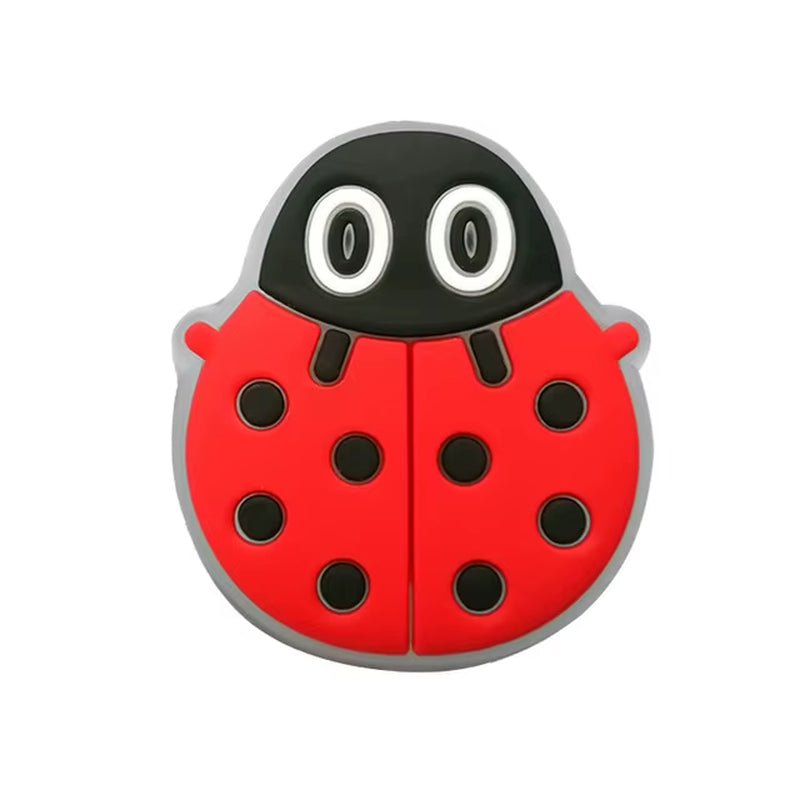1Pcs Cute Owl Ladybug Cows Cat LED Shoe Charms Unicorn Gamepad Stethoscope Light up Shoe Decoration Sunflower Clog Pins