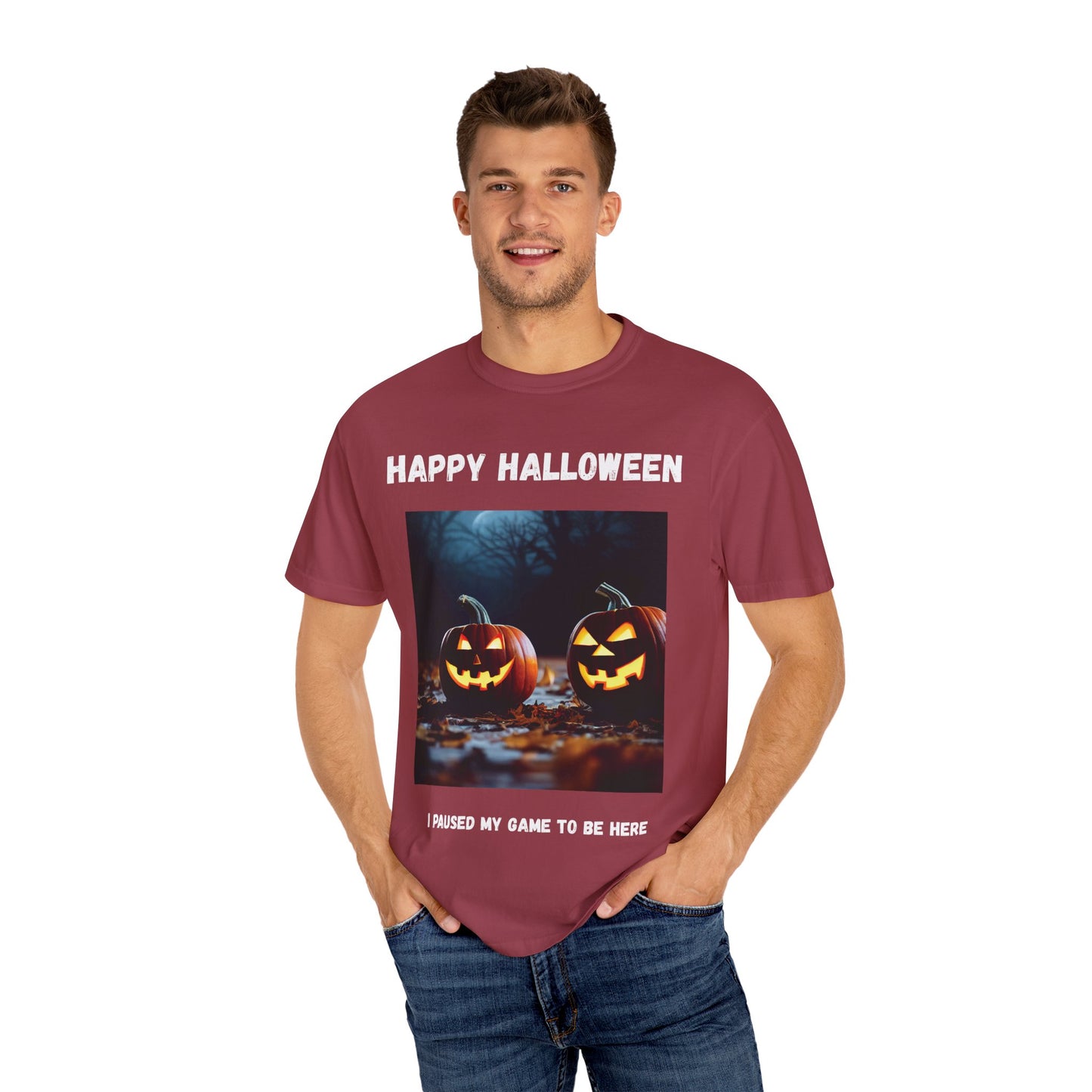 Adult Halloween T-Shirt - Unisex Garment-Dyed