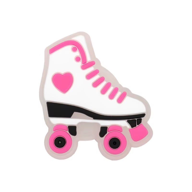 1Pcs Cute Owl Ladybug Cows Cat LED Shoe Charms Unicorn Gamepad Stethoscope Light up Shoe Decoration Sunflower Clog Pins
