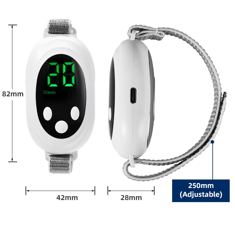 Two Modes, 20 Levels of Intensity, Intelligent Sleep Device, Anxiety Relief, Neurological Sleep, Insomnia, and Soothing Device,